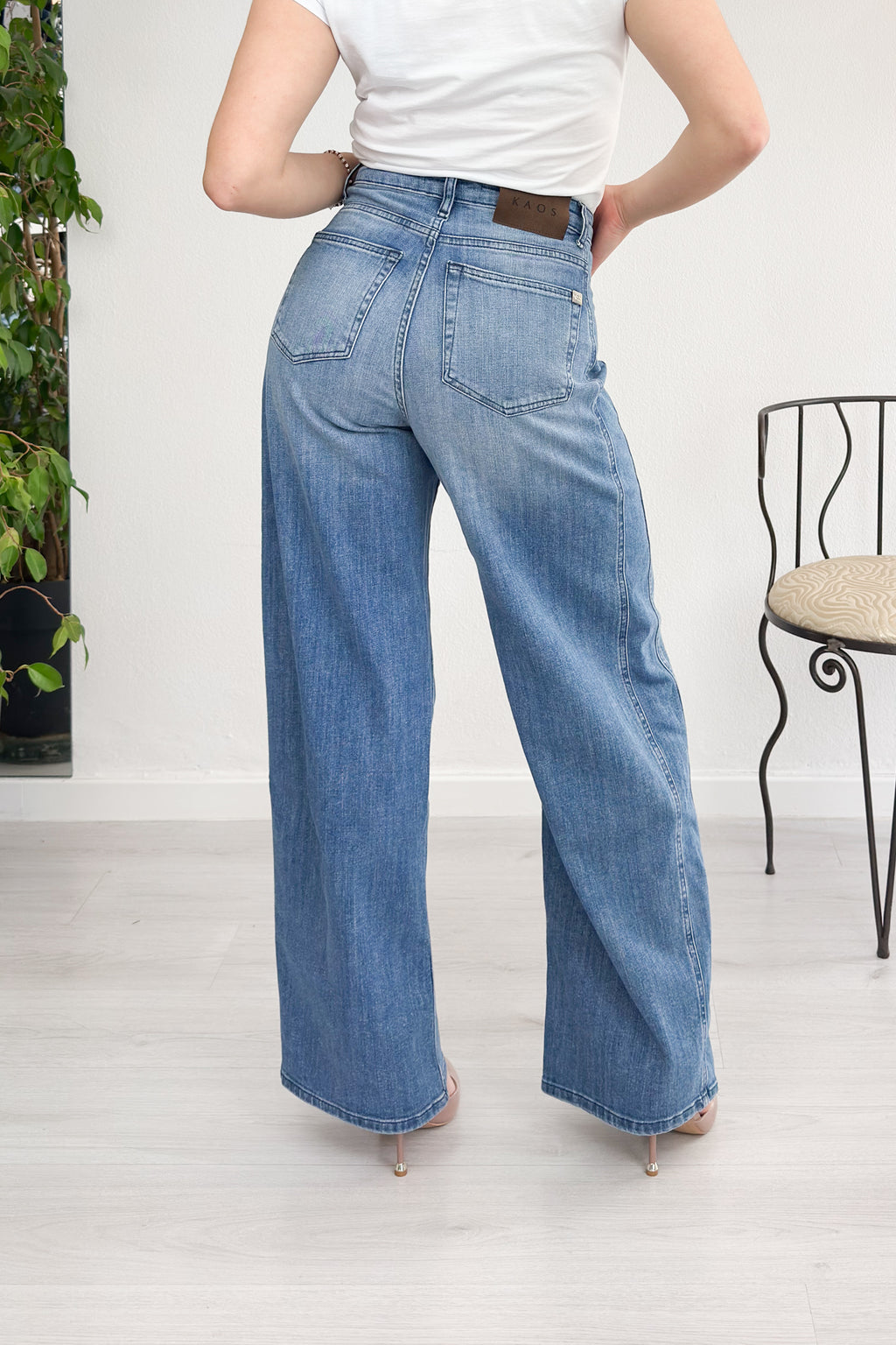 Jeans palazzo elasticizzato KAOS