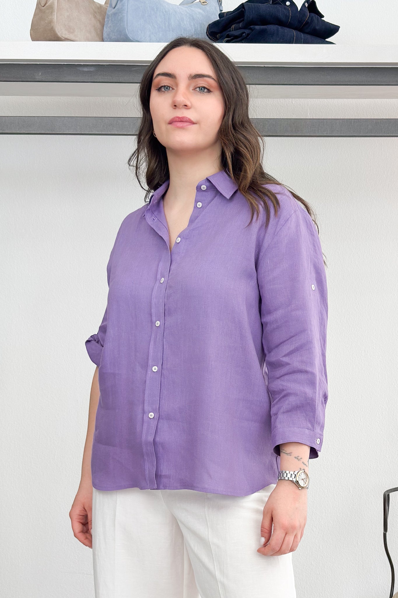 Camicia in puro lino EMME