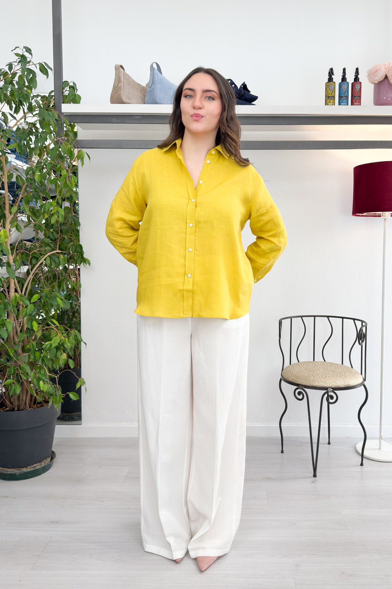 Camicia in puro lino EMME