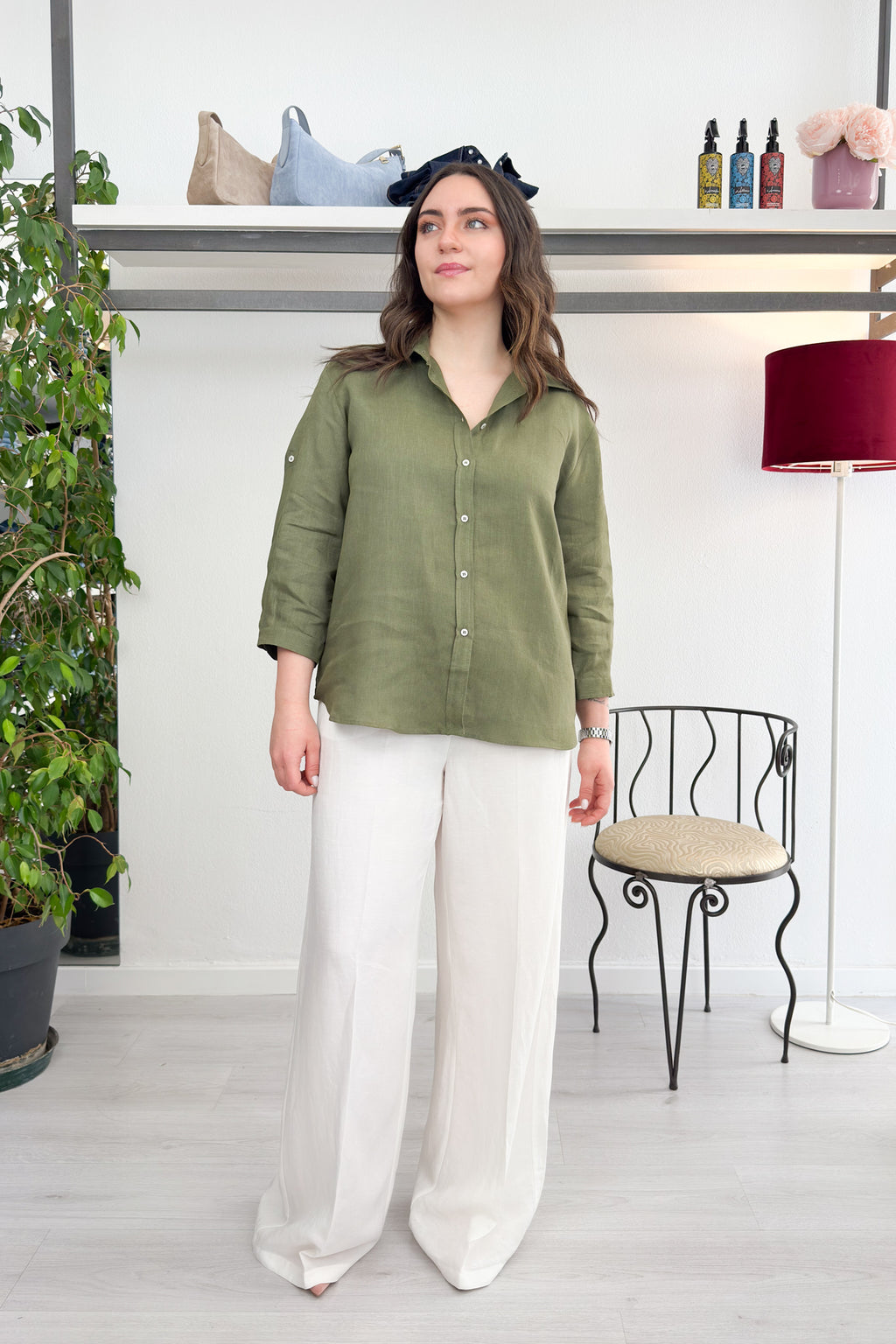 Camicia in puro lino EMME