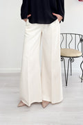 Jeans flare a palazzo in misto lino/cotone KAOS