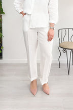 Jogger in tela di lino EMME
