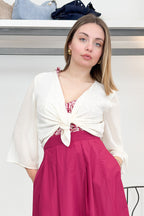 Coprispalle in georgette EMME