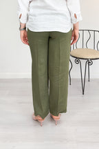Jogger in tela di lino EMME