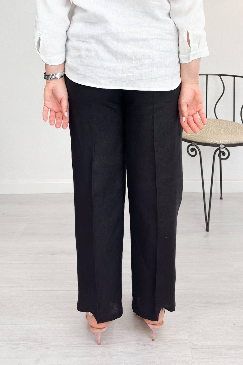 Jogger in tela di lino EMME