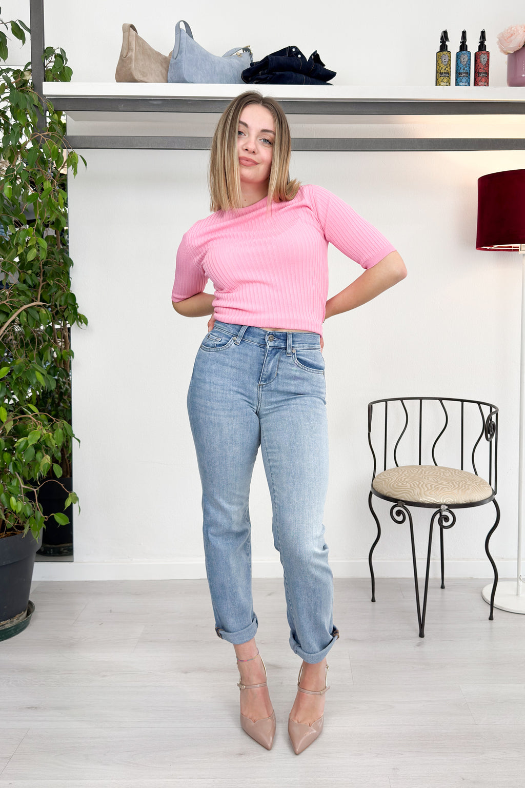 Jeans straight cropped LIU JO