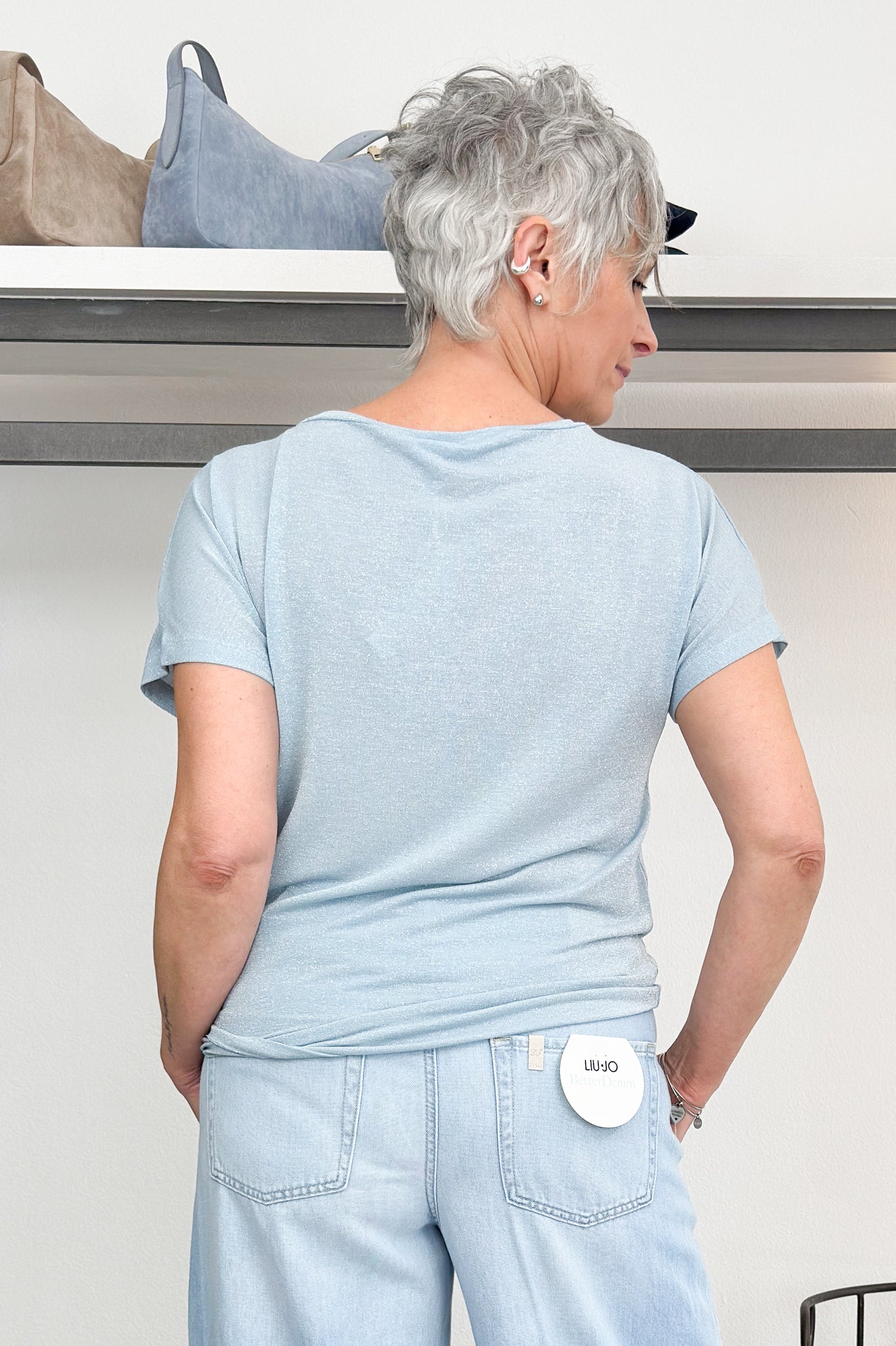 T-Shirt in lurex EMME