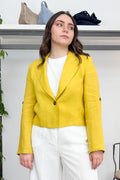 Blazer corto in lino EMME