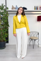 Blazer corto in lino EMME