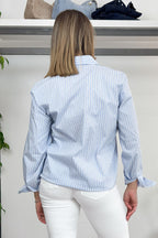 Camicia a righe con strass EMME