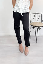 Pantalone chino con spacchetti e gioiello bianco LIU JO