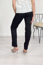 Pantalone chino con spacchetti e gioiello bianco LIU JO