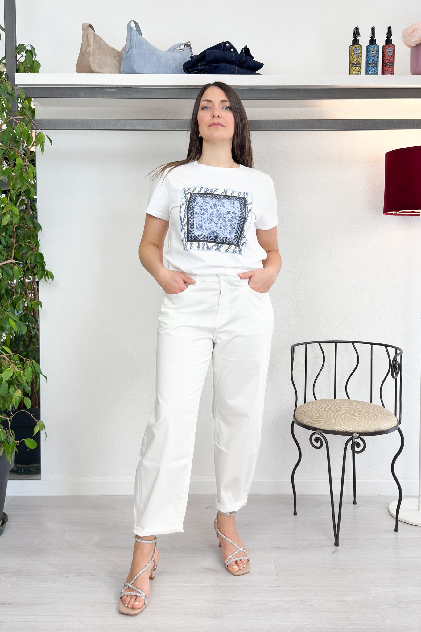Pantalone baloon in popeline KAOS