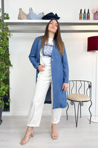 Giacca lunga in denim LANACAPRINA