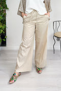 Pantalone flare in popeline EMME