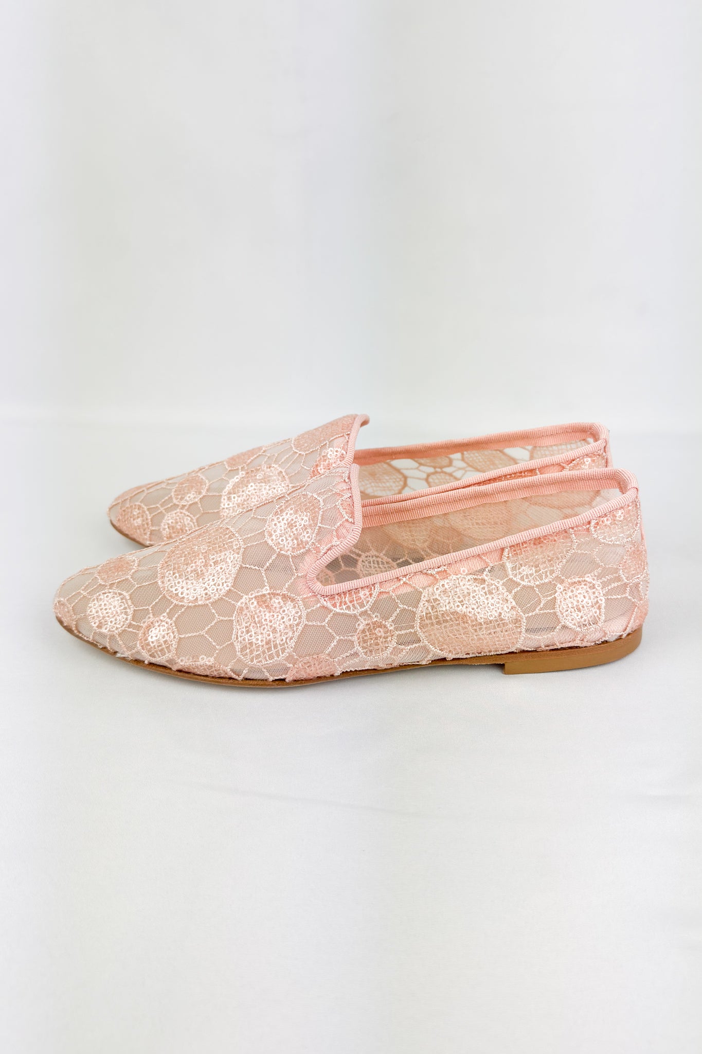 Ballerine in pizzo con paillettes BALLERINA