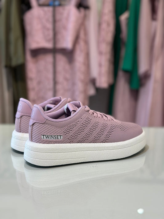Sneakers rosa Twinset in tessuto