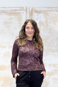 Maglia in lamè punto pizzo LIU JO