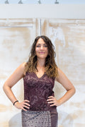 Top in maglia punto pizzo LIU JO
