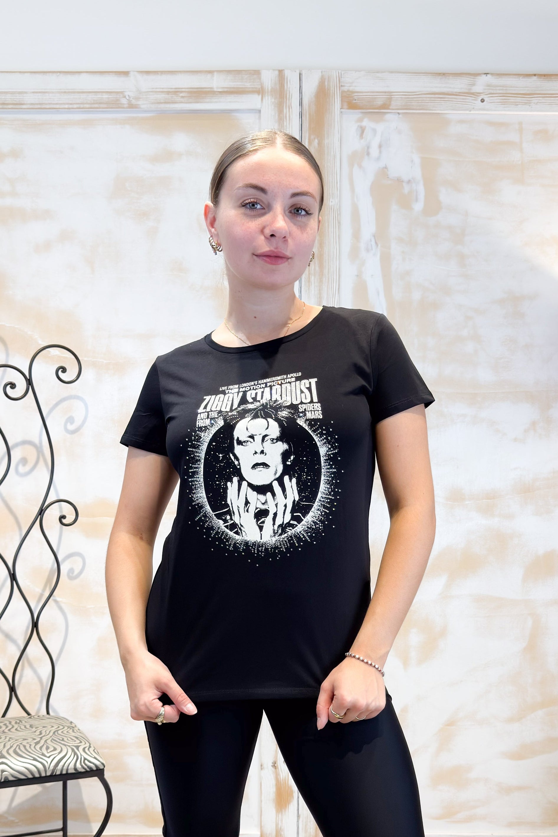 T-shirt con stampa m/c LIU JO