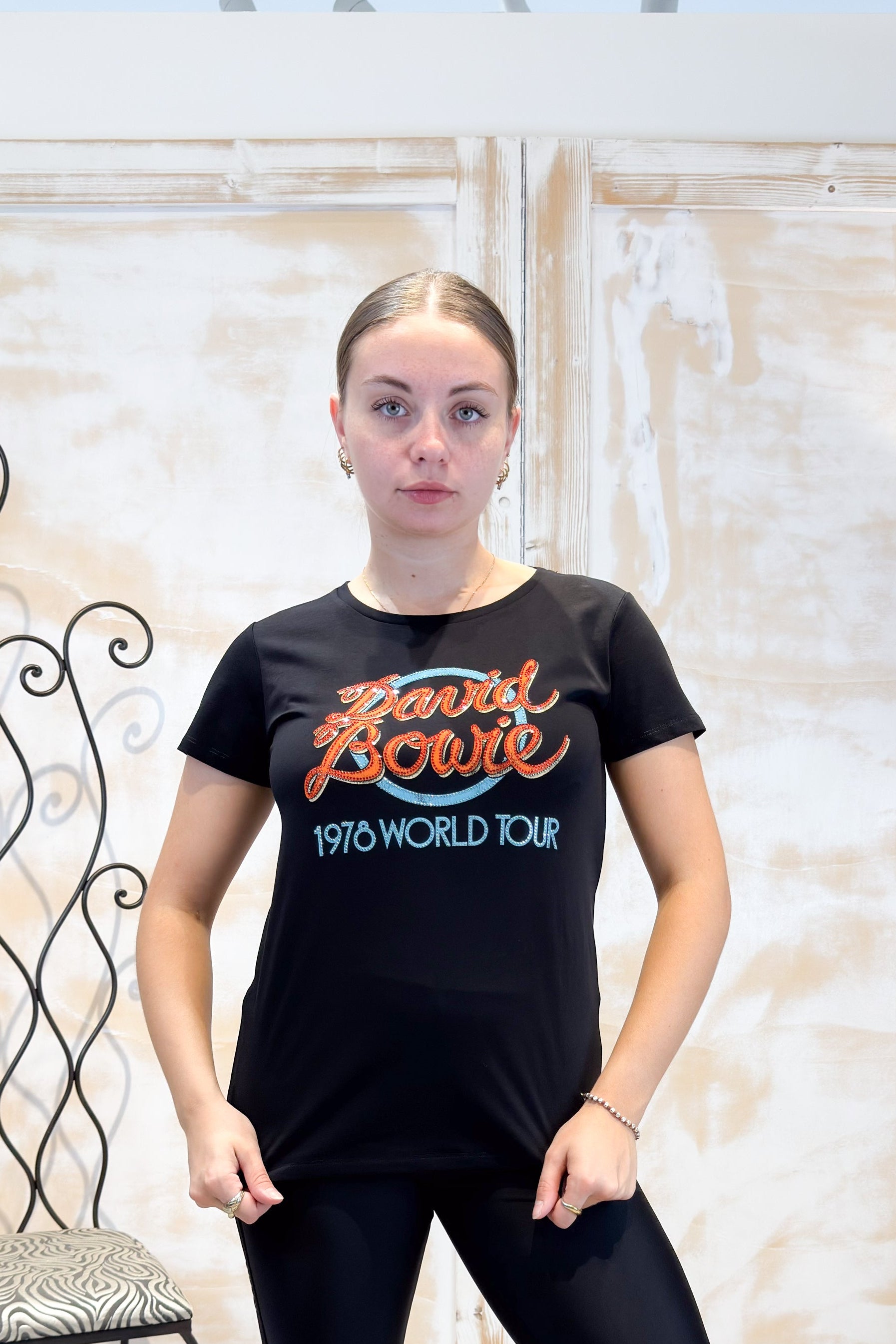 T-shirt con stampa m/c LIU JO