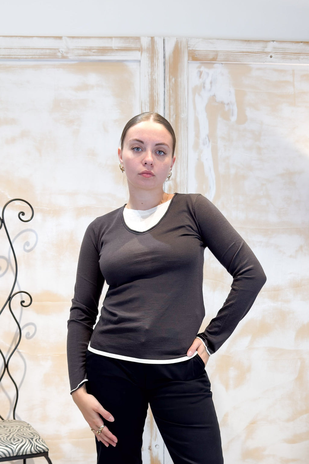Maglia in pura lana EMME