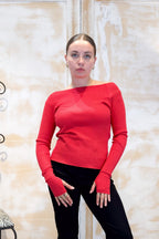 Maglia a costine con manica a guanto KAOS