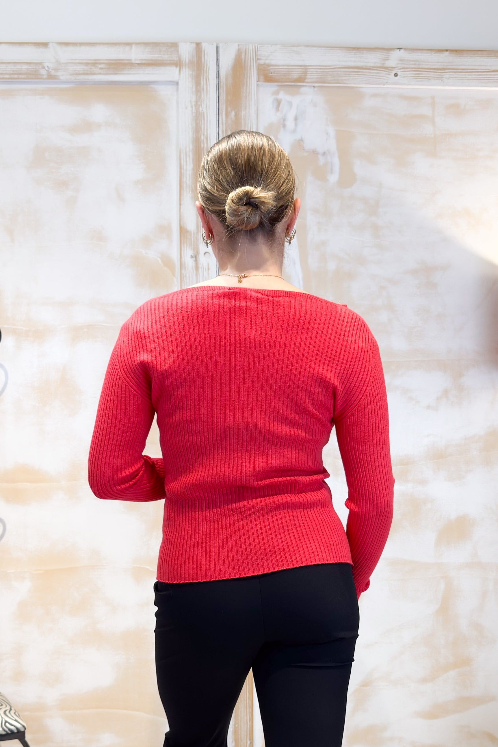 Maglia a costine con manica a guanto KAOS