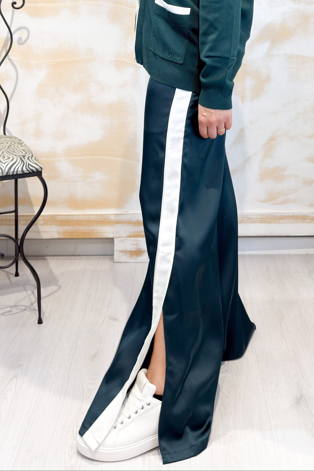 Pantalone flare in raso LIU JO
