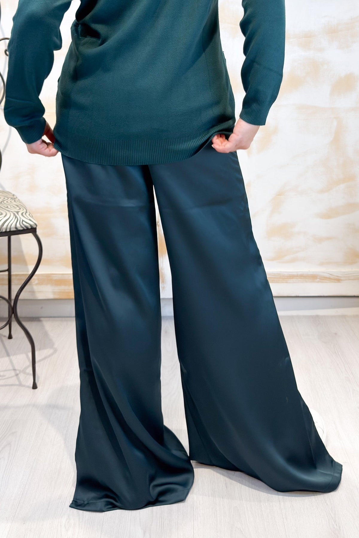 Pantalone flare in raso LIU JO