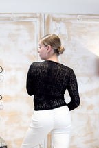 T-shirt in pizzo EMME