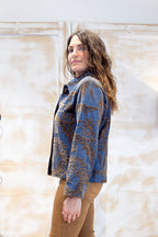 Giacca in denim jacquard EMME