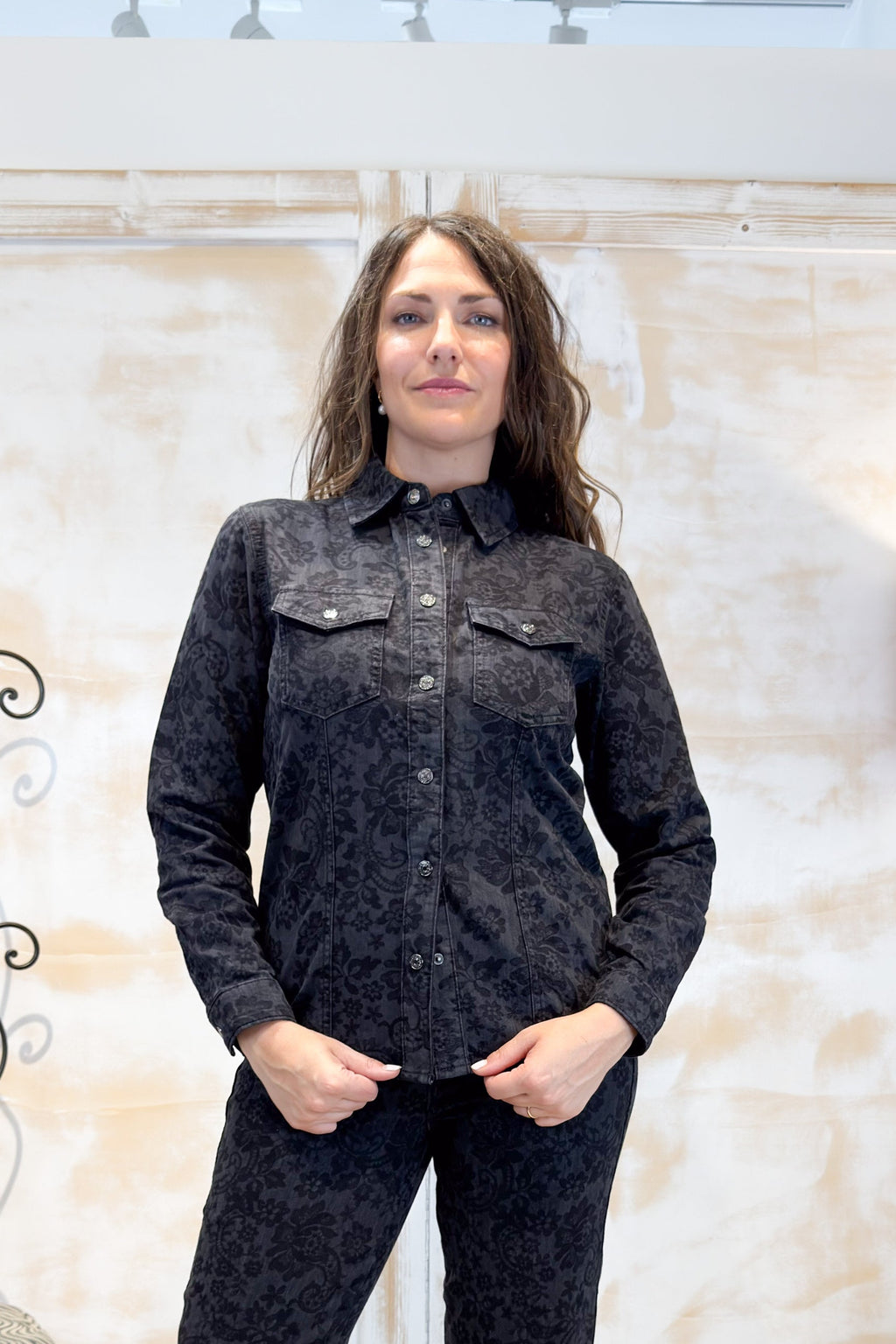 Camicia in denim slim fit LIU JO