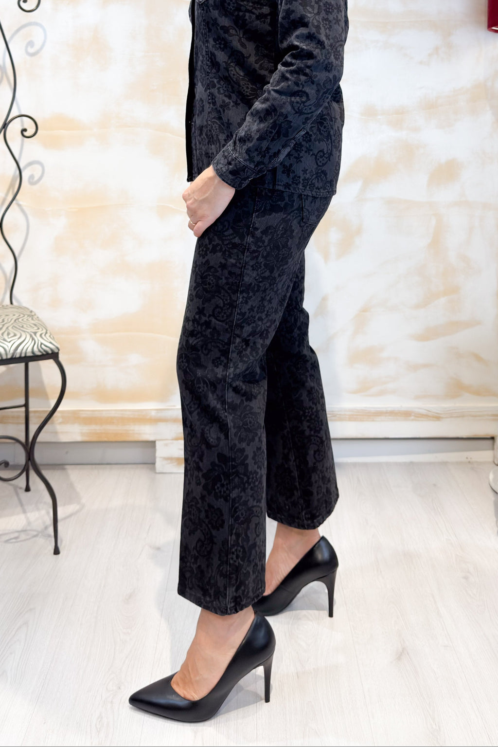 Jeans laser floreale LIU JO