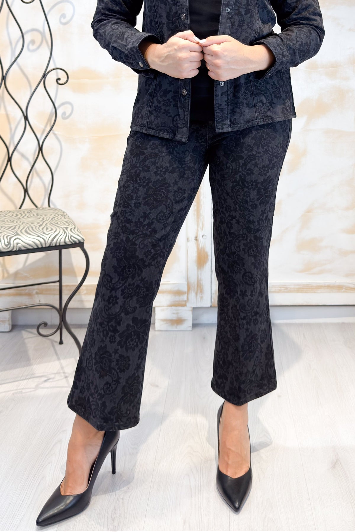 Jeans laser floreale LIU JO