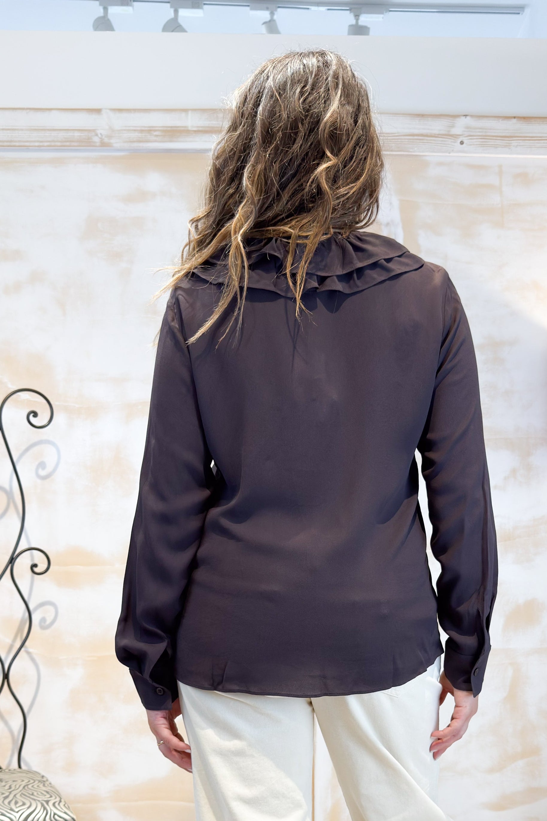 Camicia con rouche EMME