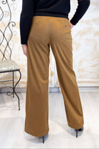 Pantalone dritto in Jersey suede EMME
