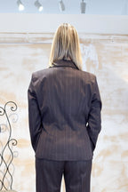 Blazer in gessato lamé EMME