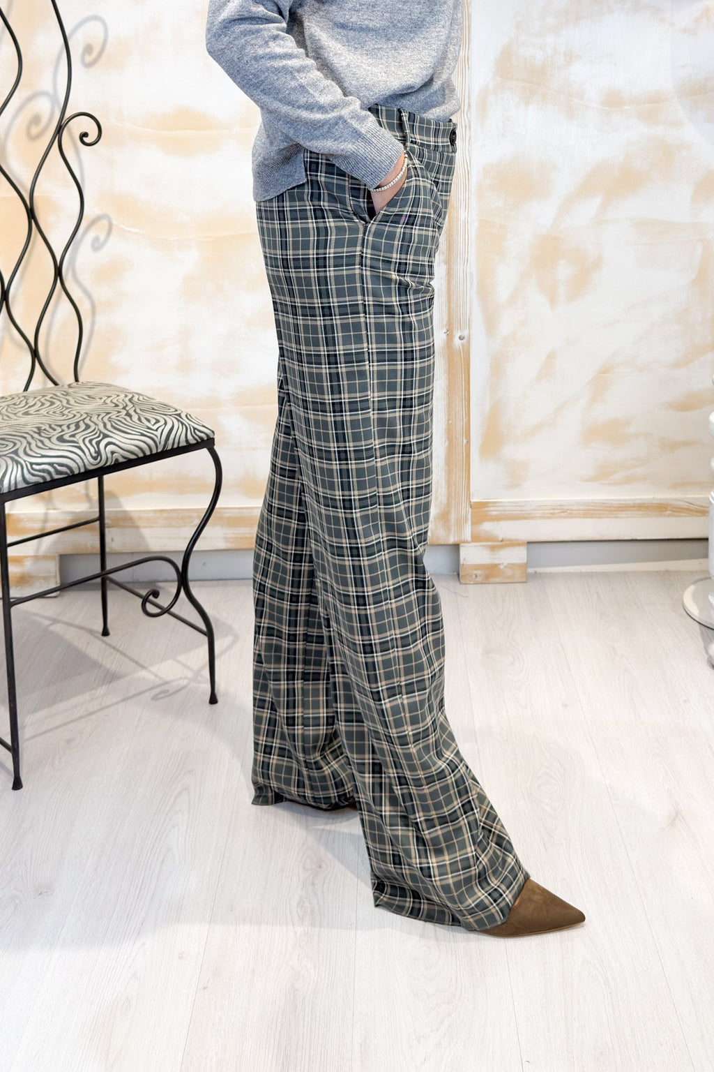 Pantalone in viscosa stretch EMME