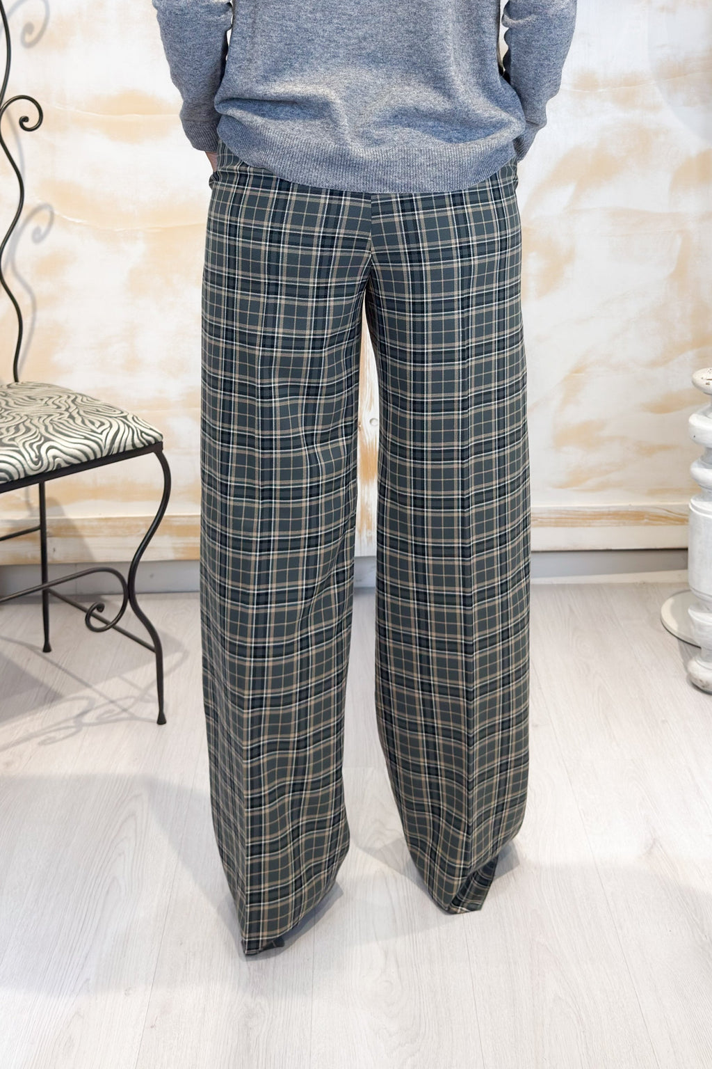 Pantalone in viscosa stretch EMME