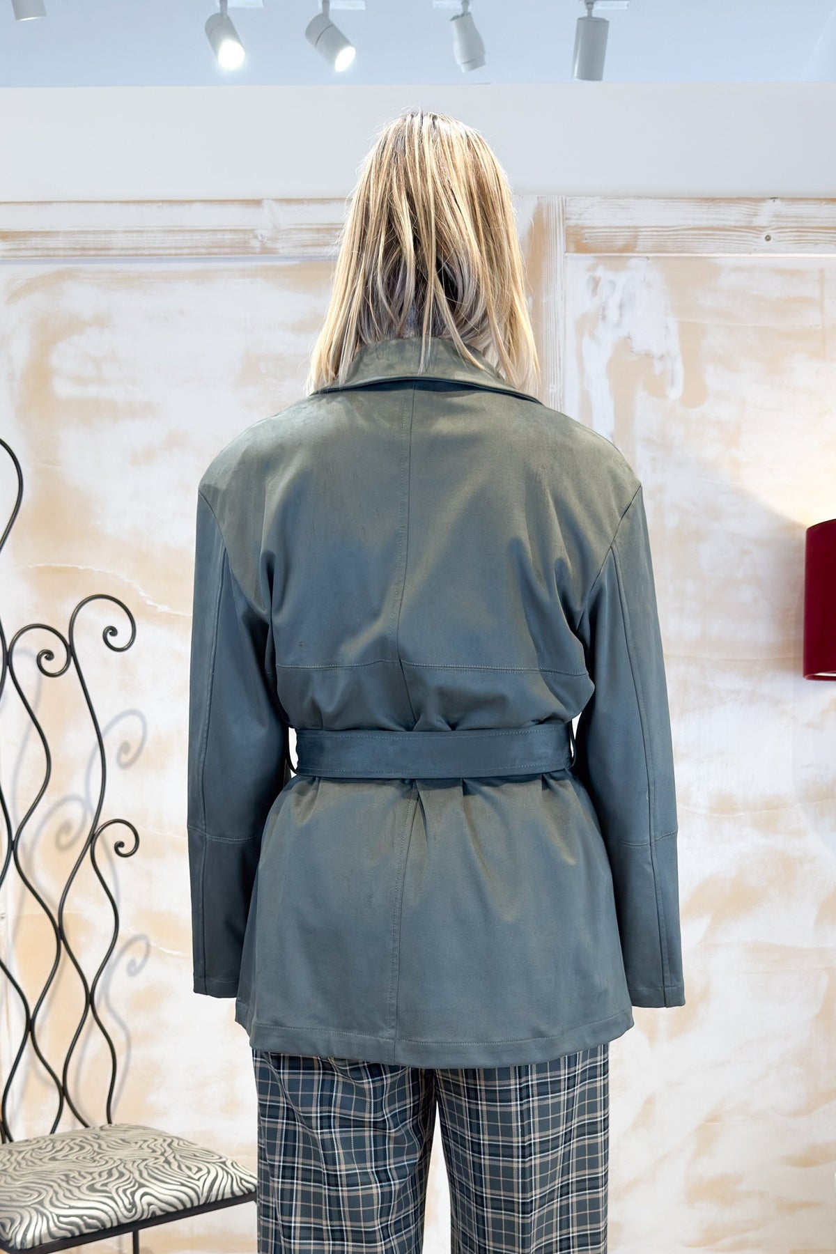 Cappotto in jersey suede EMME