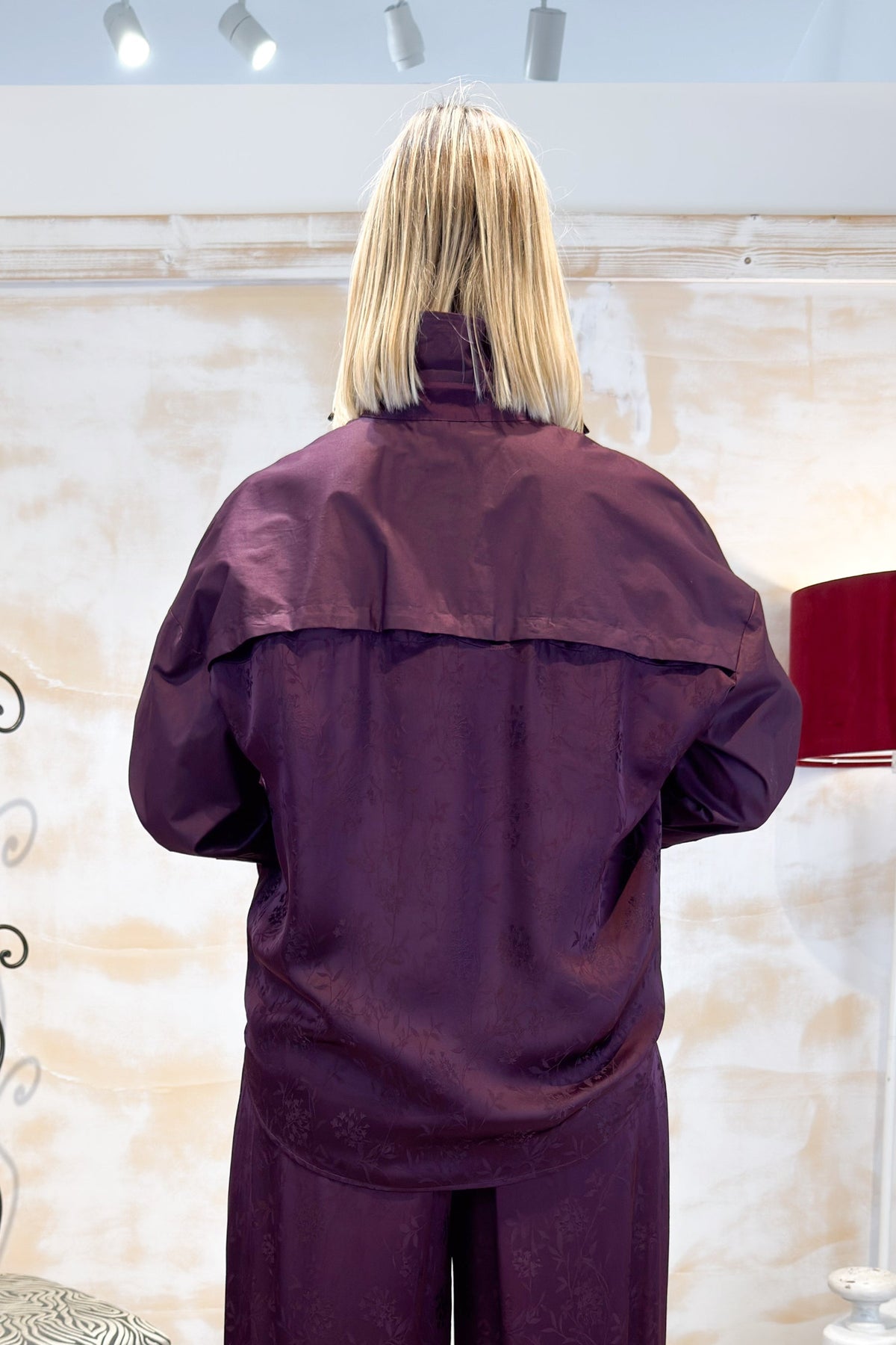 Camicia con inserto in raso LIU JO