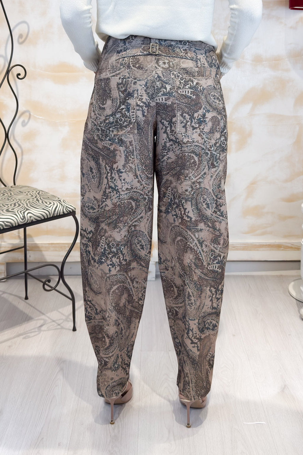 Pantalone in velluto stampato LIU JO