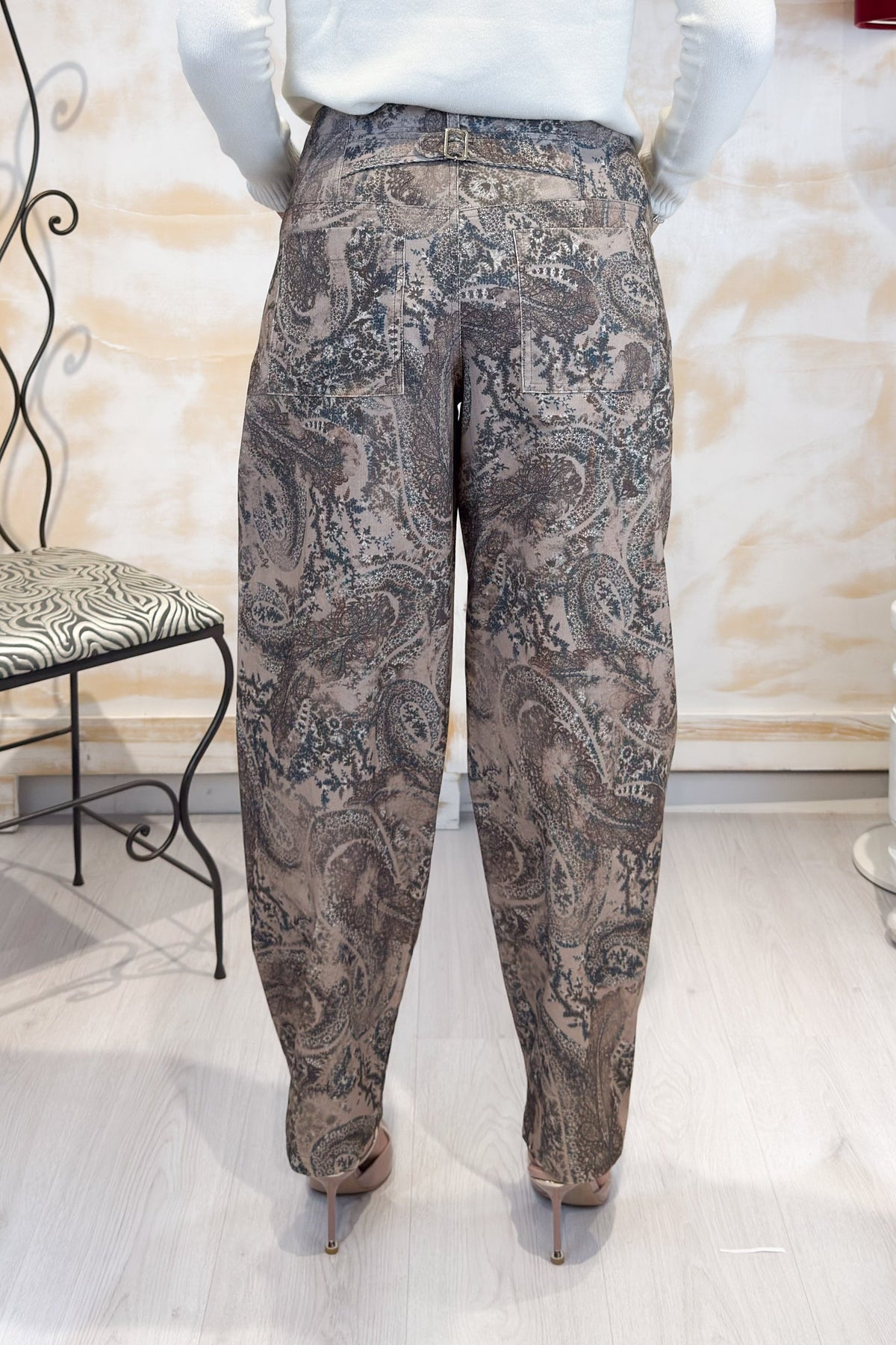 Pantalone in velluto stampato LIU JO