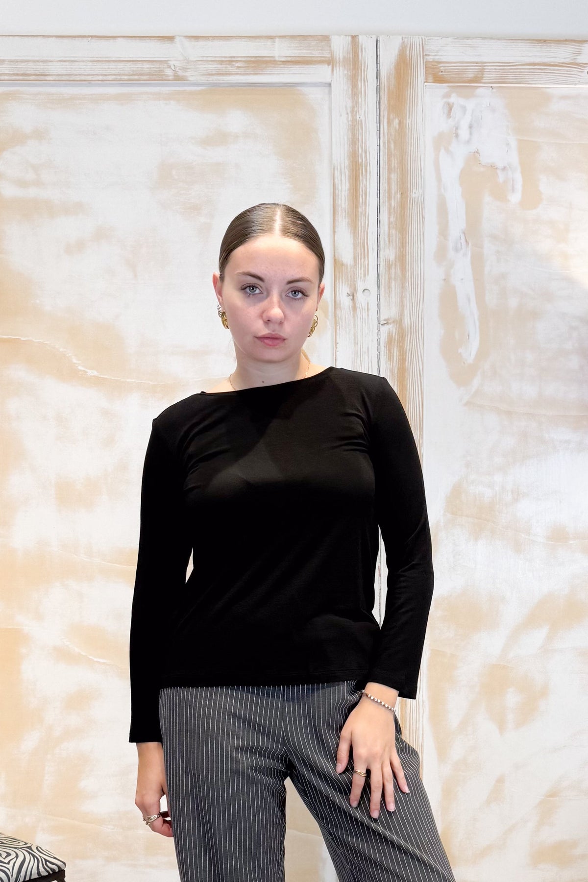 T-shirt in viscosa stretch EMME