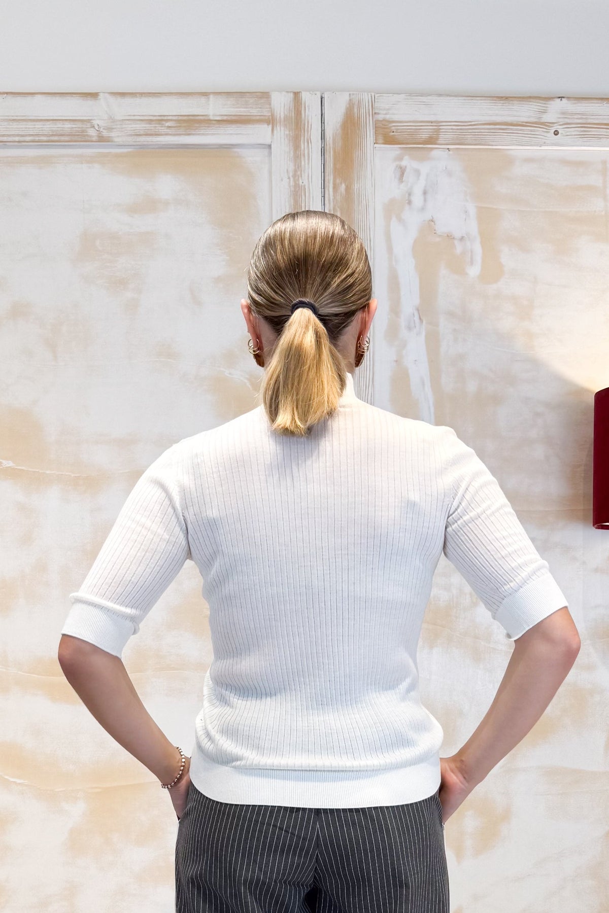 Maglia costine con strass LIU JO