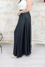 Gonna lunga in raso KAOS - Nero