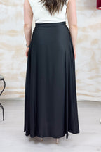 Gonna lunga in raso KAOS - Nero