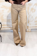 Pantalone 5 tasche in raso di cotone stretch EMME