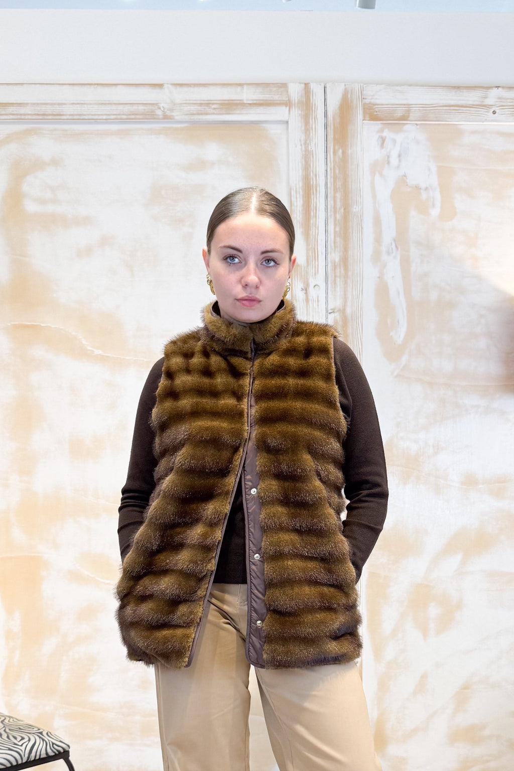 Gilet in ecopelliccia EMME
